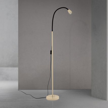 Fleksibilna podna lampa DOTTY 1xGU10/10W/230V bež/crna