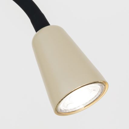 Fleksibilna podna lampa DOTTY 1xGU10/10W/230V bež/crna