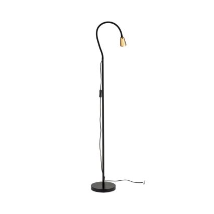 Savitljiva podna lampa DOTTY 1xGU10/10W/230V crna/mesing