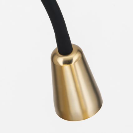 Savitljiva podna lampa DOTTY 1xGU10/10W/230V crna/mesing