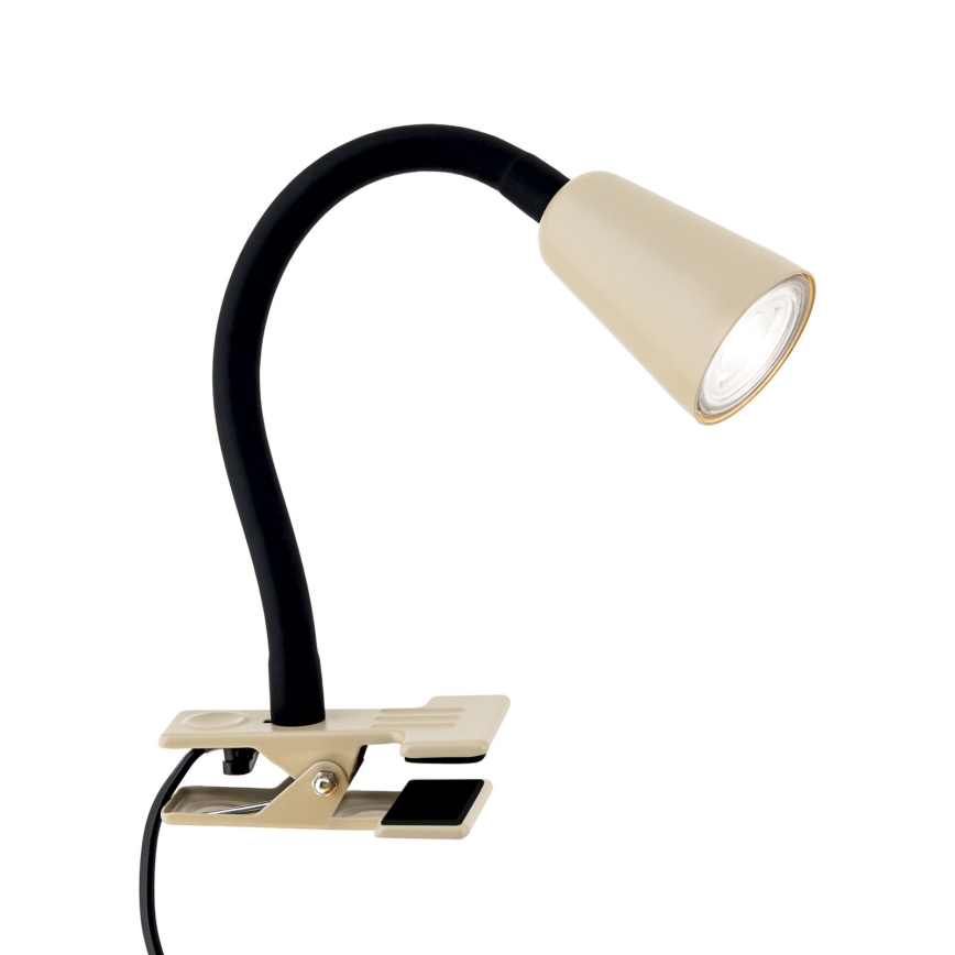 Fleksibilna stona lampa sa stezaljkom DOTTY 1xGU10/10W/230V bež/crna