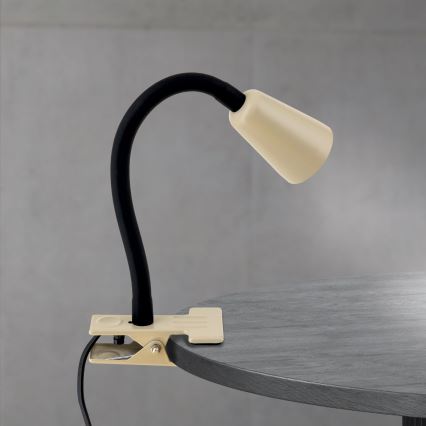 Fleksibilna stona lampa sa stezaljkom DOTTY 1xGU10/10W/230V bež/crna