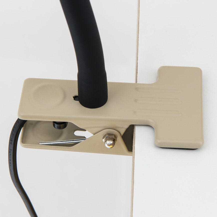 Fleksibilna stona lampa sa stezaljkom DOTTY 1xGU10/10W/230V bež/crna