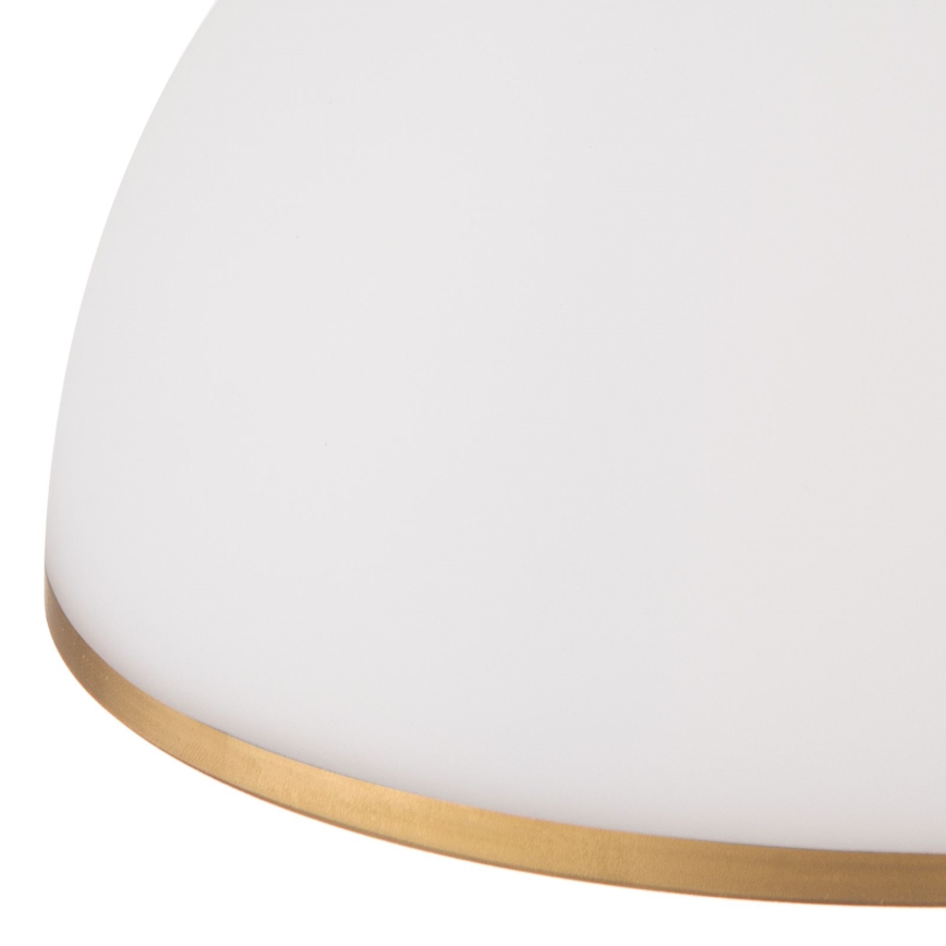 Luster na sajli OLD LAMP 1xE27/40W/230V bela/mesing