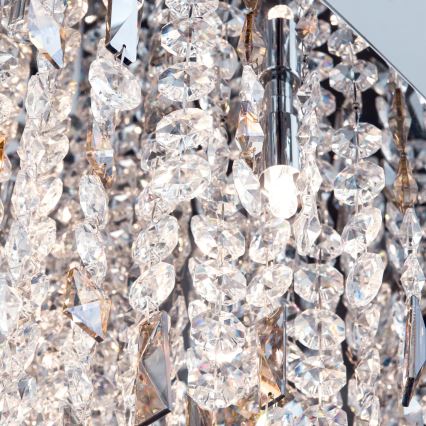 Kristalni luster na sajli CRYSTALRIVER 21xG9/40W/230V sjajni hrom