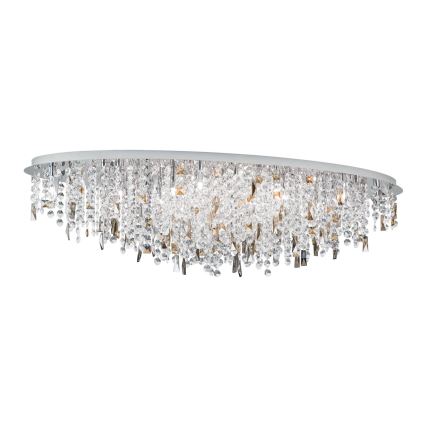 Kristalni plafonski luster CRYSTALRIVER 21xG9/40W/230V sjajni hrom