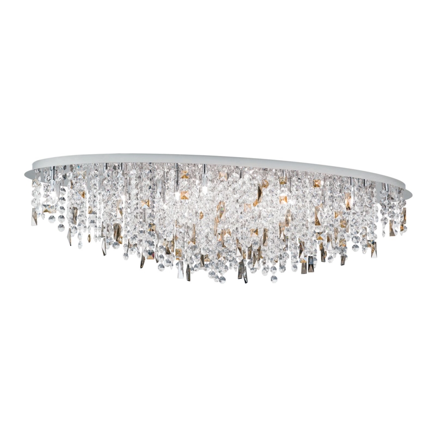 Kristalni plafonski luster CRYSTALRIVER 21xG9/40W/230V sjajni hrom
