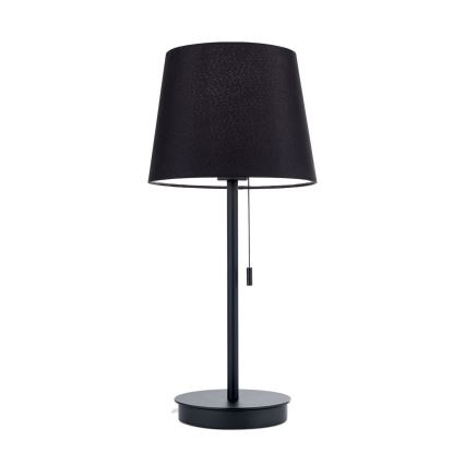 Stona lampa sa USB portom LUDWIG 1xE27/40W/230V 50 cm crna