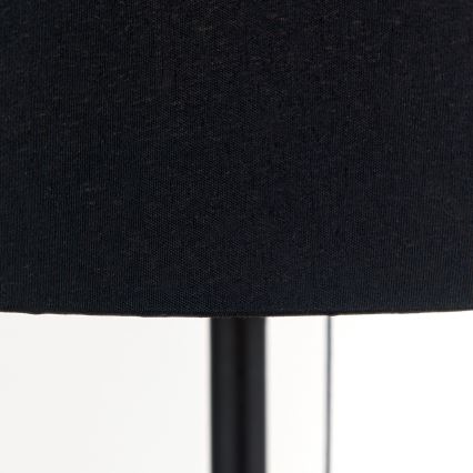 Stona lampa sa USB portom LUDWIG 1xE27/40W/230V 50 cm crna