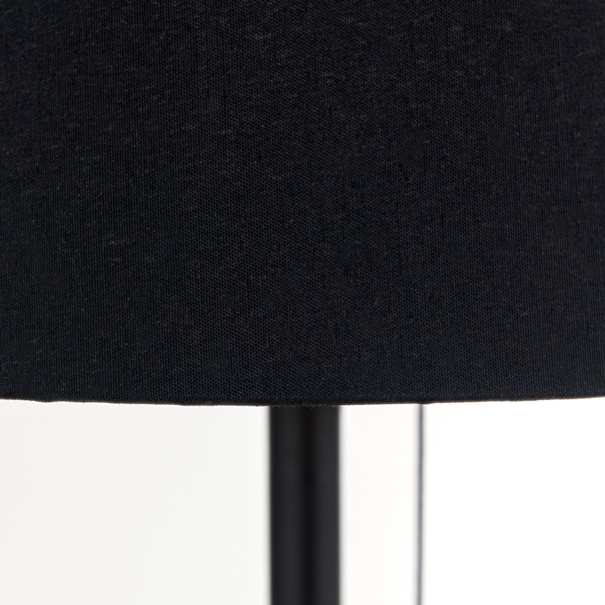 Stona lampa sa USB portom LUDWIG 1xE27/40W/230V 50 cm crna