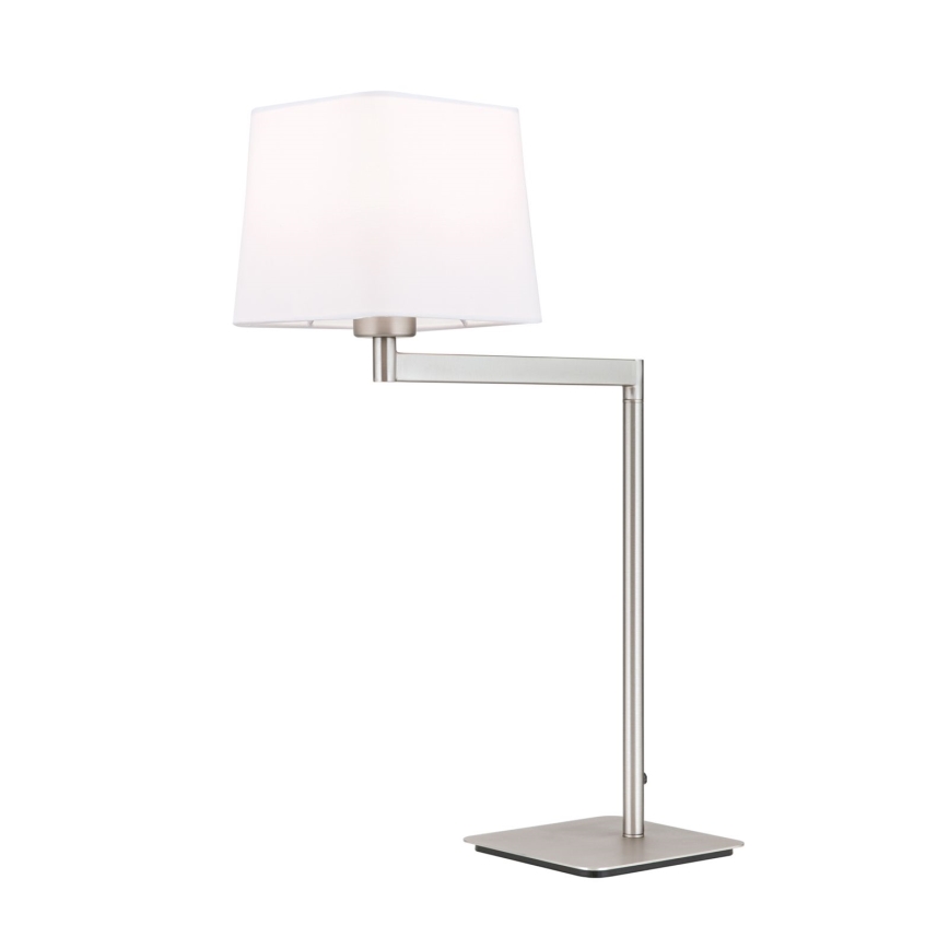 Stona lampa CARLTON 1xE27/40W/230V bela/mat hrom