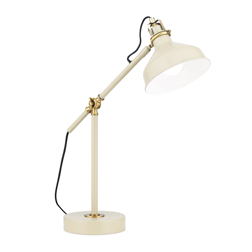 Stona lampa SCHILLER 1xE27/40W/230V krem/bronza