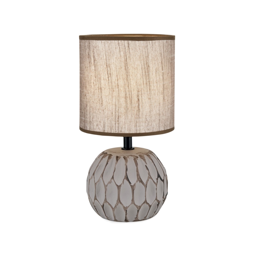 Stona lampa PINIA 1xE14/25W/230V keramika bež/siva