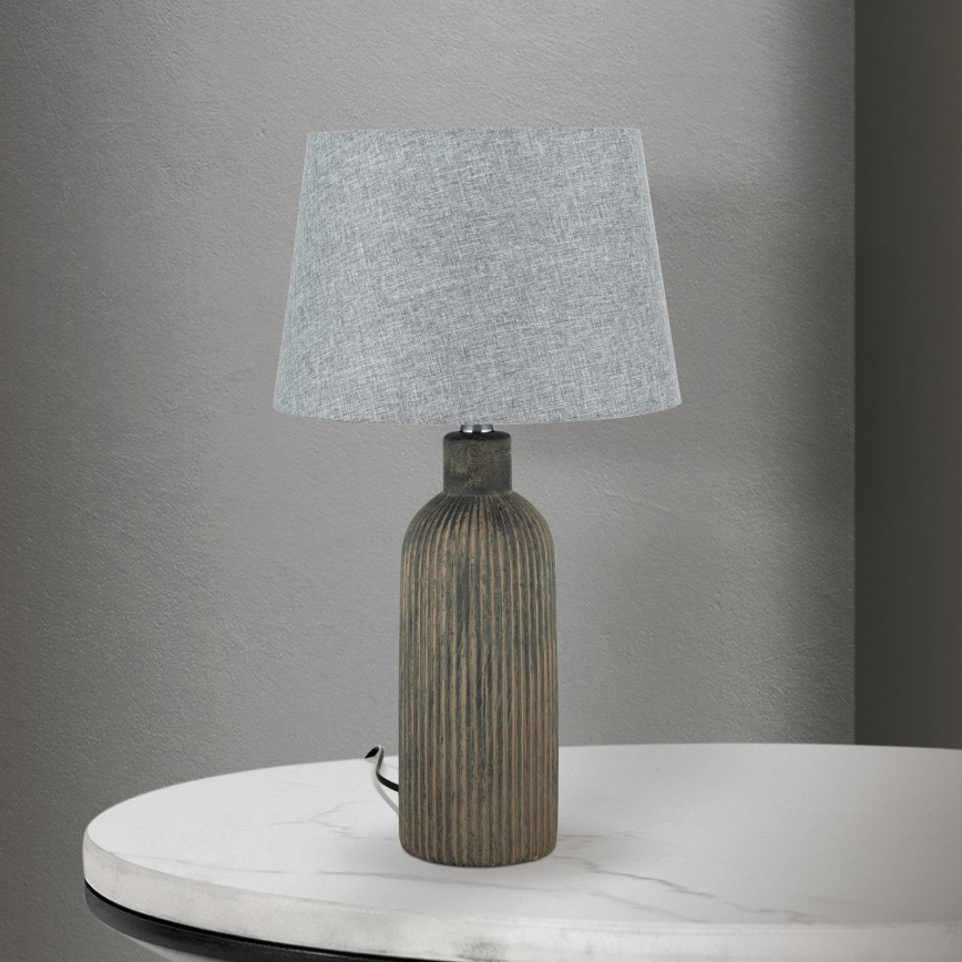 Stona lampa ORCHID 1xE27/40W/230V keramička braon/siva