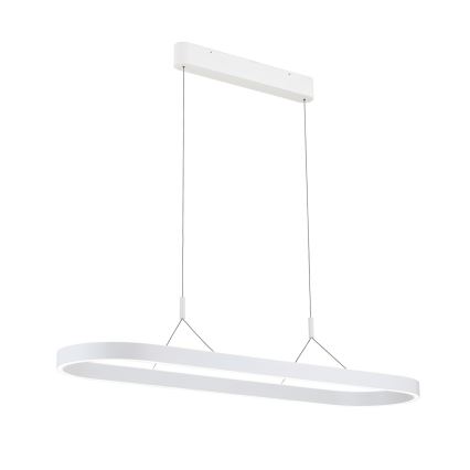 LED luster na sajli CARRARA LED/80W/230V 2700/3000/4000K bela