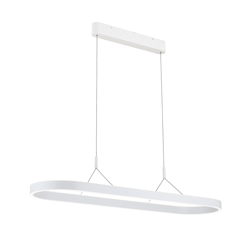 LED luster na sajli CARRARA LED/80W/230V 2700/3000/4000K bela