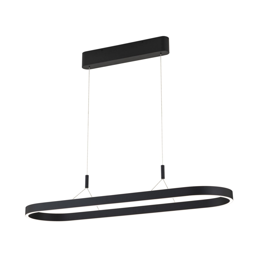 LED luster na sajli CARRARA LED/80W/230V 2700/3000/4000K crni