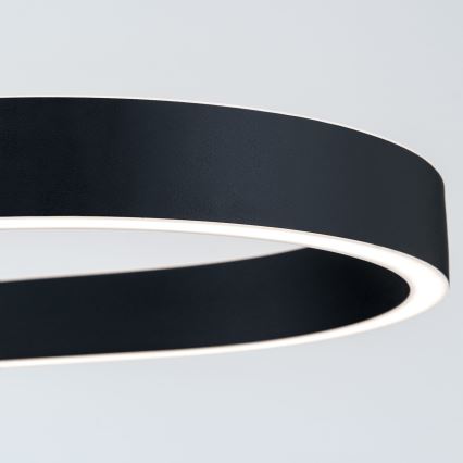 LED luster na sajli CARRARA LED/80W/230V 2700/3000/4000K crni
