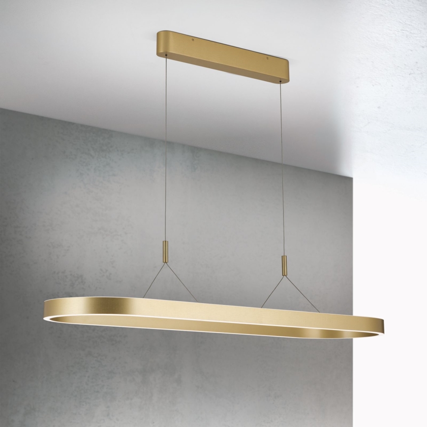 LED luster na sajli CARRARA LED/80W/230V 2700/3000/4000K zlatna