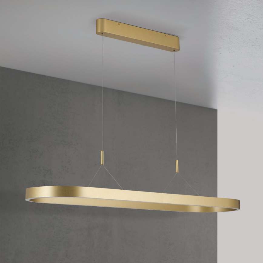 LED luster na sajli CARRARA LED/80W/230V 2700/3000/4000K zlatna