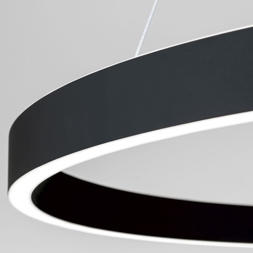 LED prigušiva luster na sajli KOLK LED/80W/230V 2700/3000/4000K preč. 80 cm crna