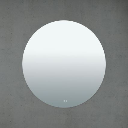 LED zidno ogledalo za kupatilo sa grejanjem i pozadinskim osvetljenjem FOCUS LED/30W/230V 3000/4200/6000K prečnik 100 cm IP44