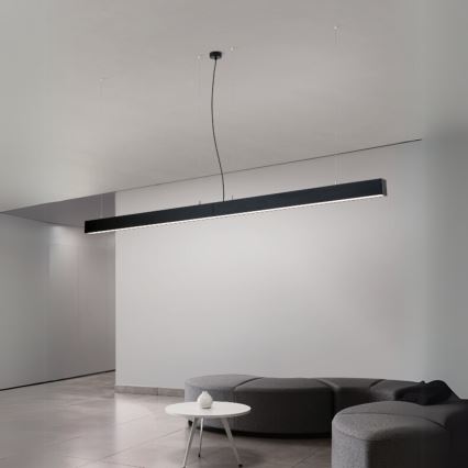 LED stropno/viseće svetlo 2 u 1 PALKKI LED/38W/230V 3000/4000/5000K crno