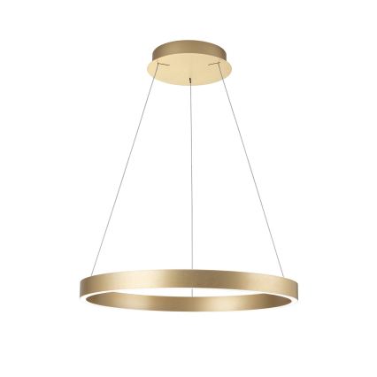 LED prigušiva luster na sajli KOLK LED/60W/230V 2700/3000/4000K prečnik 60 cm zlatna