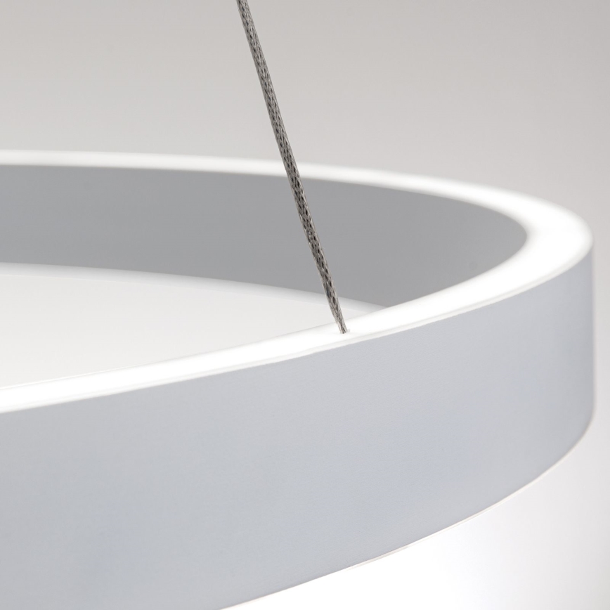 LED prigušiva luster na sajli KOLK LED/80W/230V 2700/3000/4000K prečnik 80 cm bela