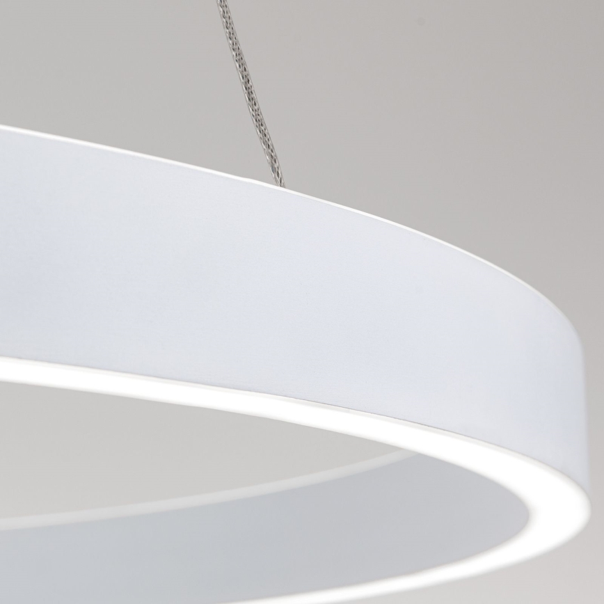 LED prigušiva luster na sajli KOLK LED/80W/230V 2700/3000/4000K prečnik 80 cm bela