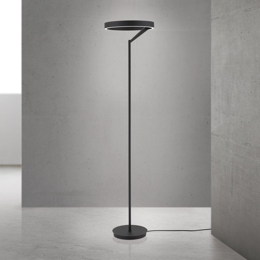LED prigušiva stojna lampa KOLK LED/40W/230V 2700/4000K crna