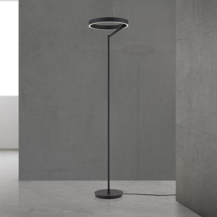 LED prigušiva stojna lampa KOLK LED/40W/230V 2700/4000K crna