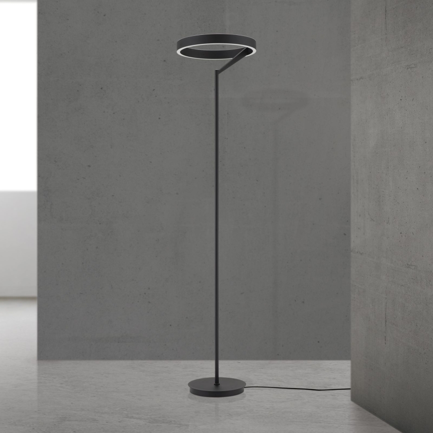 LED prigušiva stojna lampa KOLK LED/40W/230V 2700/4000K crna
