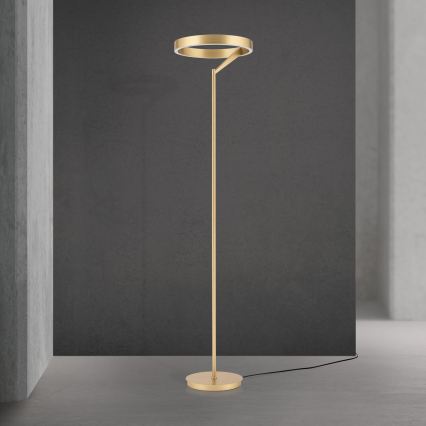 LED prigušiva podna lampa KOLK LED/40W/230V 2700/4000K zlatna