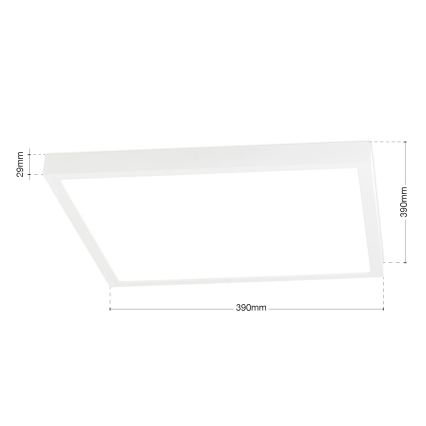 LED prigušiva stropna svetiljka DISC LED/30W/230V 2700/3000/4000K 39x39 cm bela