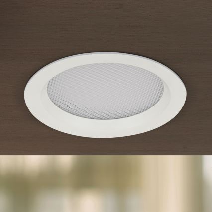 LED prigušiva kupatilska ugradna svetiljka OFFICE LED/25W/230V 3000/4000/6000K pr. 17 cm UGR19 IP44 bela
