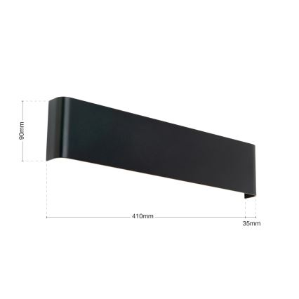 LED zidno svetlo ACCENT LED/14W/230V crna