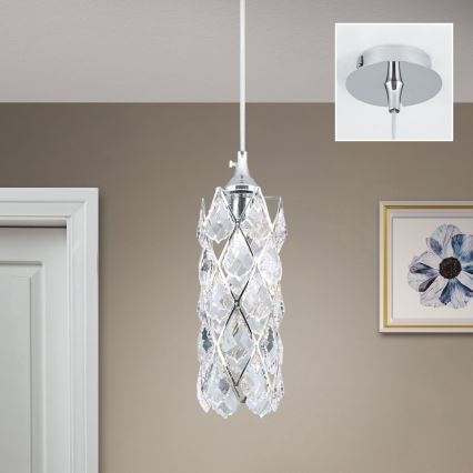 Luster na sajli RITA 1xG9/40W/230V sjajni hrom