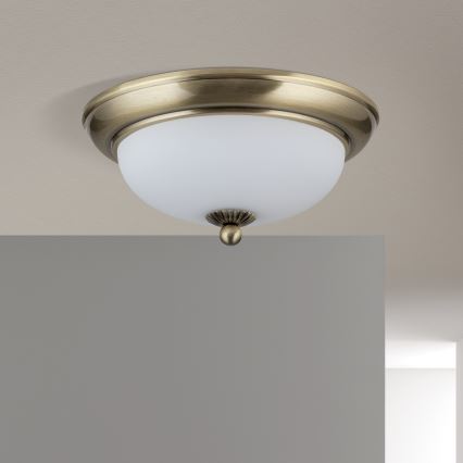 Plafonsko svetlo EMPIRA 2xE14/40W/230V prečnik 26,5 cm bronza