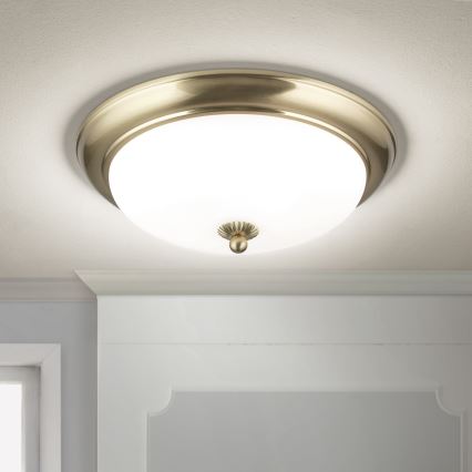 Plafonsko svetlo EMPIRA 2xE27/40W/230V prečnik 35,5 cm mesing