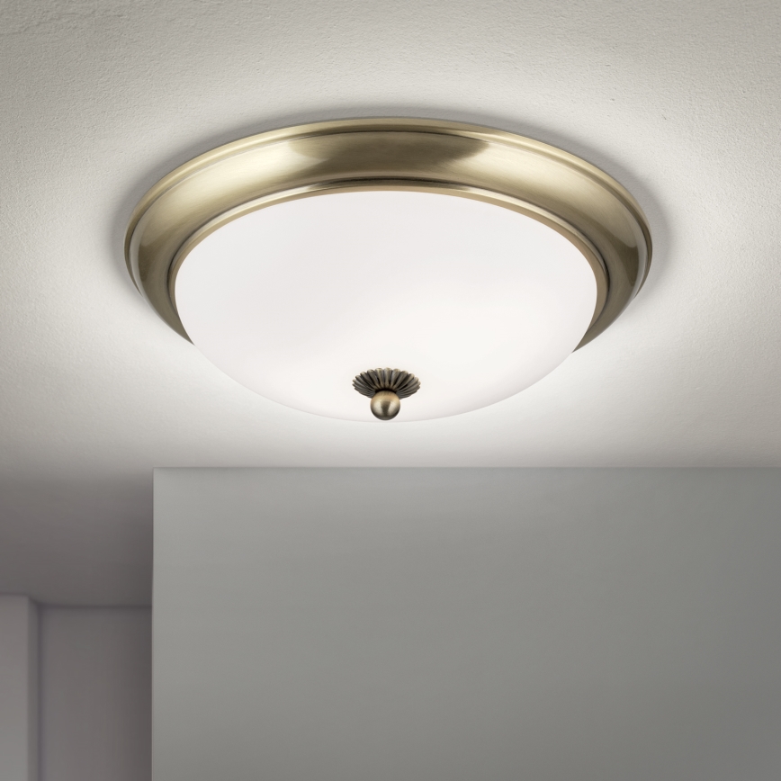 Plafonsko svetlo EMPIRA 2xE27/40W/230V prečnik 35,5 cm bronza