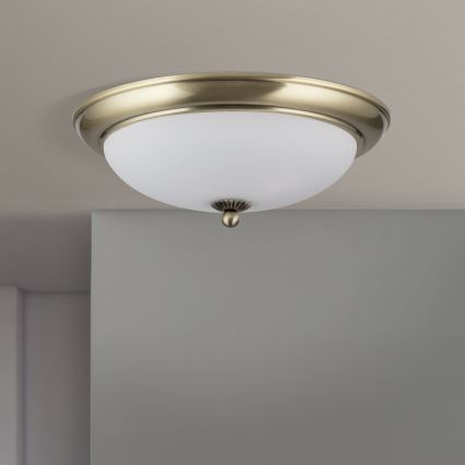 Plafonsko svetlo EMPIRA 2xE27/40W/230V prečnik 35,5 cm bronza