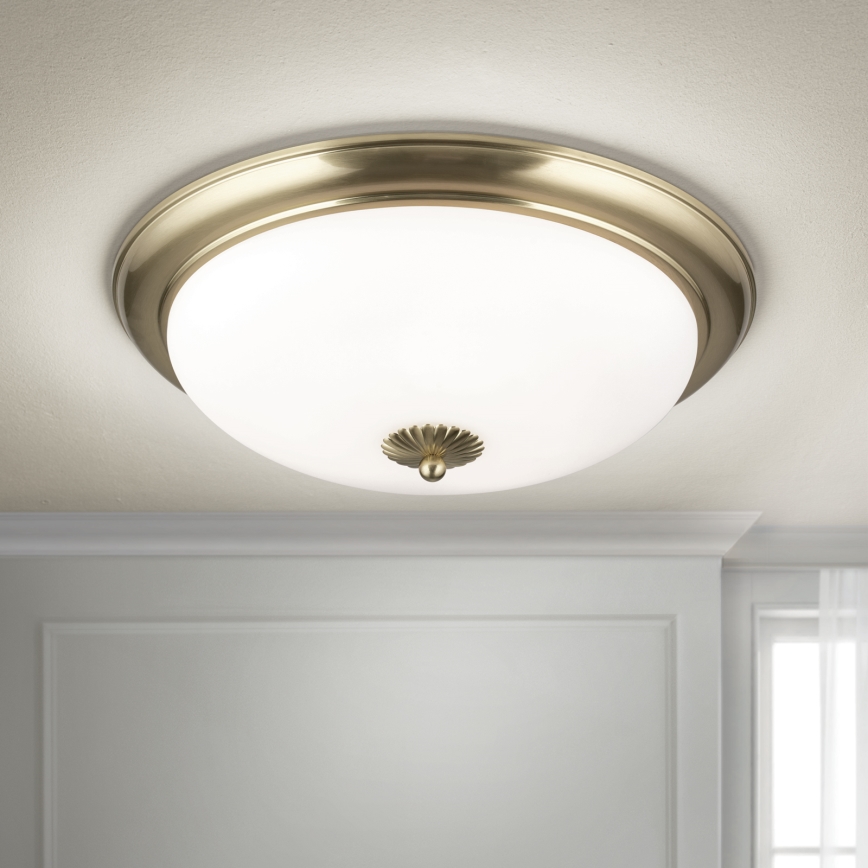 Plafonsko svetlo EMPIRA 3xE27/40W/230V prečnik 48 cm mesing