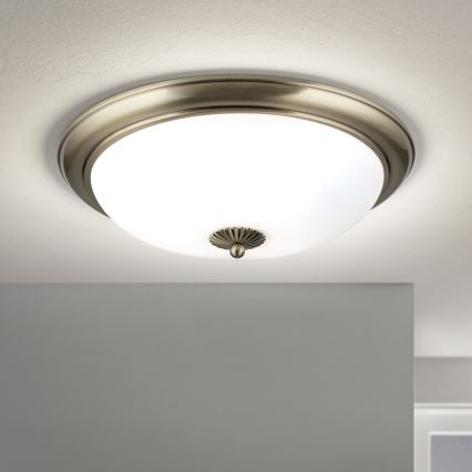 Plafonska lampa EMPIRA 3xE27/40W/230V, prečnik 48 cm, bronza