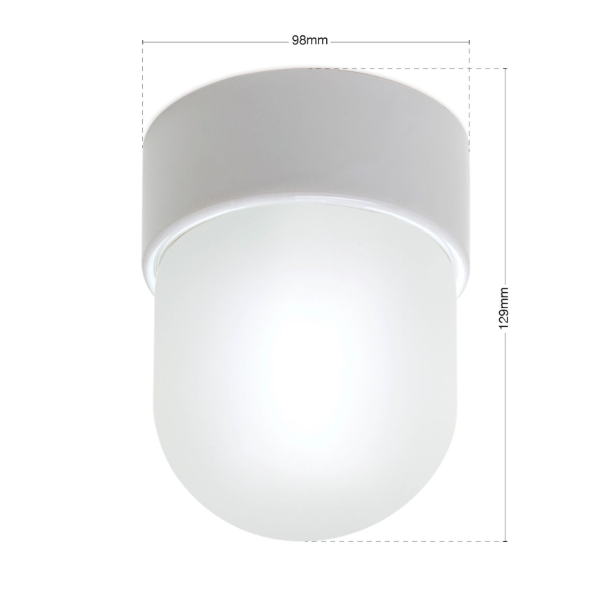 Plafonska svetiljka OSTIA 1xE27/40W/230V Ø 9,8 cm, bela