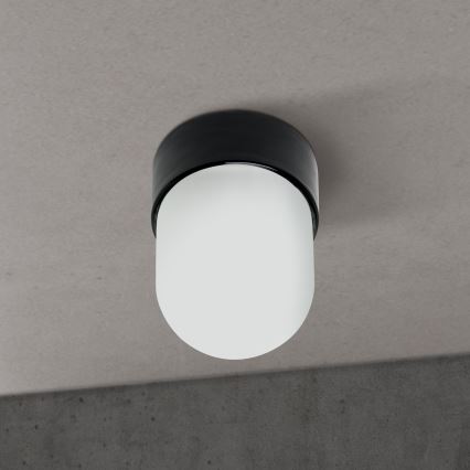 Plafonsko svetlo OSTIA 1xE27/40W/230V prečnik 9,8 cm crno