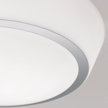 Plafonsko svetlo za kupatilo TENA 2xE27/60W/230V, prečnik 30 cm, IP44, belo