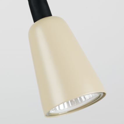 Prigušiva fleksibilna stona lampa DOTTY 1xGU10/10W/230V bež/crna