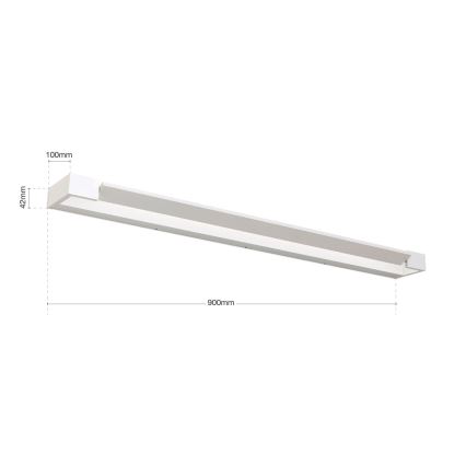 LED kupatilsko osvetljenje za ogledalo MARILYN LED/24W/230V 90 cm IP44 belo