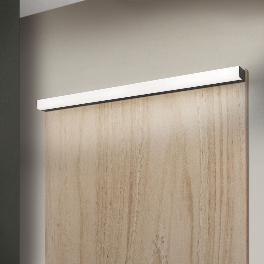 LED kupatilsko osvetljenje za ogledalo HORIZON LED/18W/230V 3000/4000K 90 cm IP44 crna